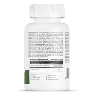 OstroVit Caffeine 200, кофеїн 200 мг, 200 таблеток