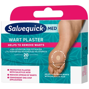 Пластир від бородавок Salvequick Wart, 20 шт.