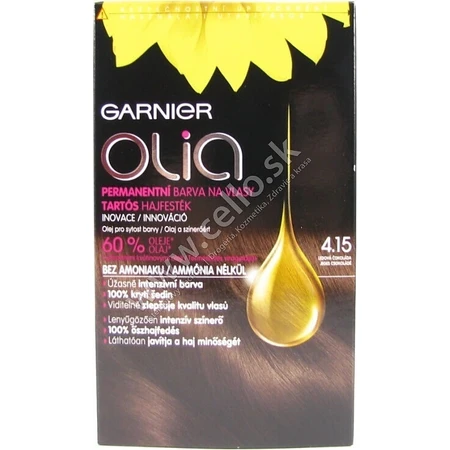 Garnier Olia стійка фарба для волосся 4.15 Крижаний шоколад набір 1×1, стійка фарба для волосся: ціни та характеристики