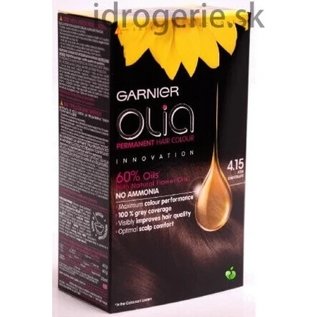 Garnier Olia стійка фарба для волосся 4.15 Крижаний шоколад набір 1×1, стійка фарба для волосся: ціни та характеристики