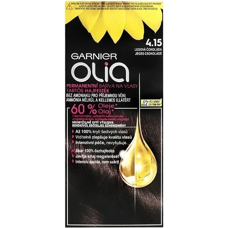 Garnier Olia стійка фарба для волосся 4.15 Крижаний шоколад набір 1×1, стійка фарба для волосся: ціни та характеристики