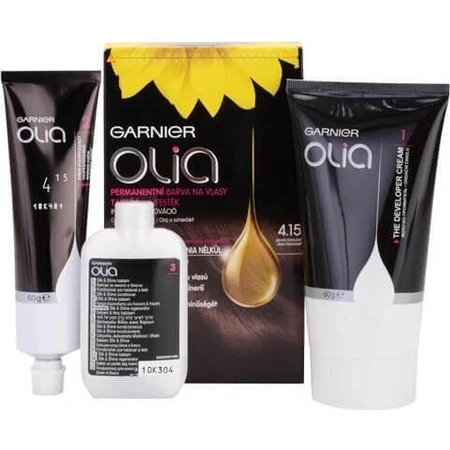 Garnier Olia стійка фарба для волосся 4.15 Крижаний шоколад набір 1×1, стійка фарба для волосся: ціни та характеристики