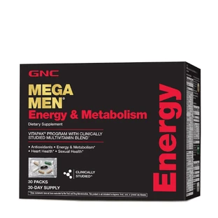 Gnc Mega Men Energy & Metabolism Vitapak Programme, полівітамінний комплекс для чоловіків, енергія та метаболізм, 30 капсул