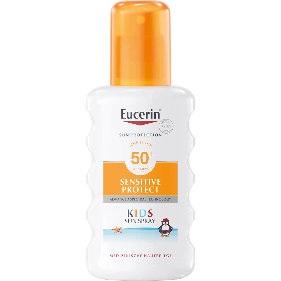 Eucerin SUN Дитячий спрей для чутливого захисту SPF 50+ 200 мл: ціни та характеристики