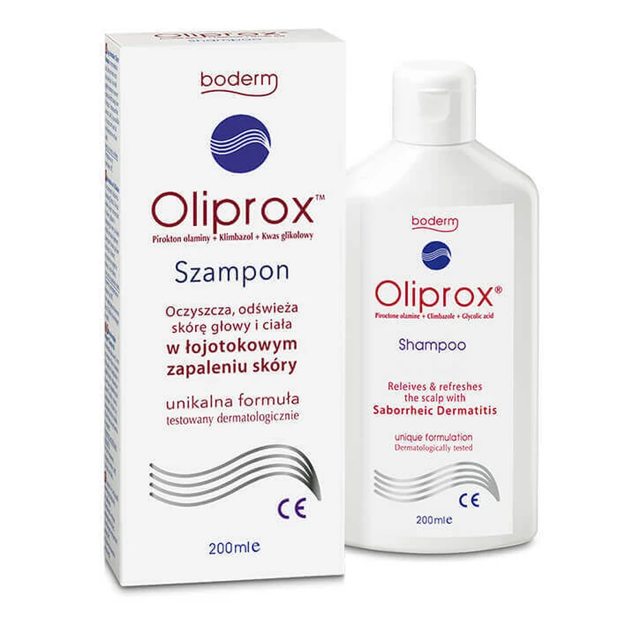 Шампунь для волосся та тіла Oliprox при себорейному дерматиті, 200 мл: ціни та характеристики