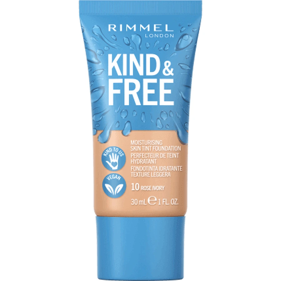 Тональний крем Rimmel London Kind&Free Foundation 010 Rose Ivory, 30 мл: ціни та характеристики