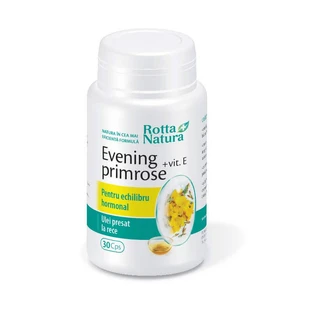 Примула вечерняя + Витамин Е Rotta Natura Evening Primrose + Vitamina E, 30 капсул