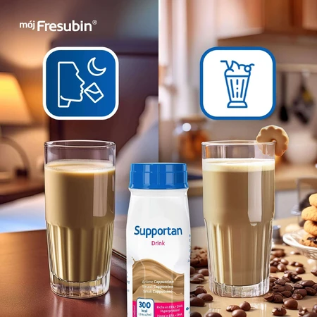 Спеціальний напій Fresenius Kabi Supportan Drink, зі смаком капучіно, 4 шт.x 200 мл: ціни та характеристики