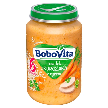 Суп BoboVita домашний куриный бульон с рисом, после 6 месяцев, 190 г: цены и характеристики