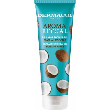 Гель для душу Dermacol Aroma Ritual розслабляючий бразильський кокос 1×250 мл, з кокосовою олією: ціни та характеристики