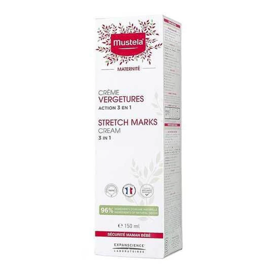 Крем для тіла Mustela Maternite Stretch Mark Cream 3 в 1 від розтяжок, 150 мл: ціни та характеристики