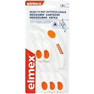 ELMEX INTERDENTAL Щітки міжзубні №6 помаранчеві 1×4 шт, міжзубні щітки