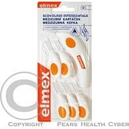 ELMEX INTERDENTAL Щітки міжзубні №6 помаранчеві 1×4 шт, міжзубні щітки: ціни та характеристики