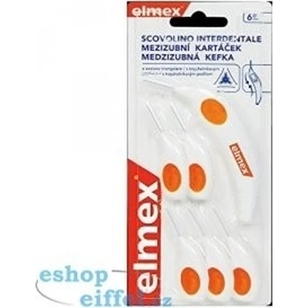 ELMEX INTERDENTAL Щітки міжзубні №6 помаранчеві 1×4 шт, міжзубні щітки: ціни та характеристики