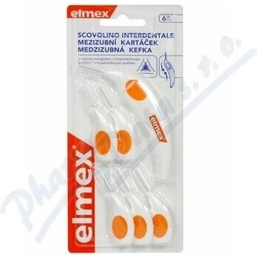 ELMEX INTERDENTAL Щітки міжзубні №6 помаранчеві 1×4 шт, міжзубні щітки: ціни та характеристики