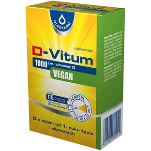 D-Vitum 1000 МЕ витамина D, веганский, аэрозоль 7 мл