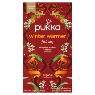 Pukka Winter Warmer Organic, фруктово-трав'яний чай, імбир, ройбуш, гранат і аніс, 1,9 г х 20 пакетиків