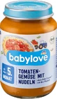 Макароны Babylove в томатном соусе с овощами 5+ ECO, 190 г