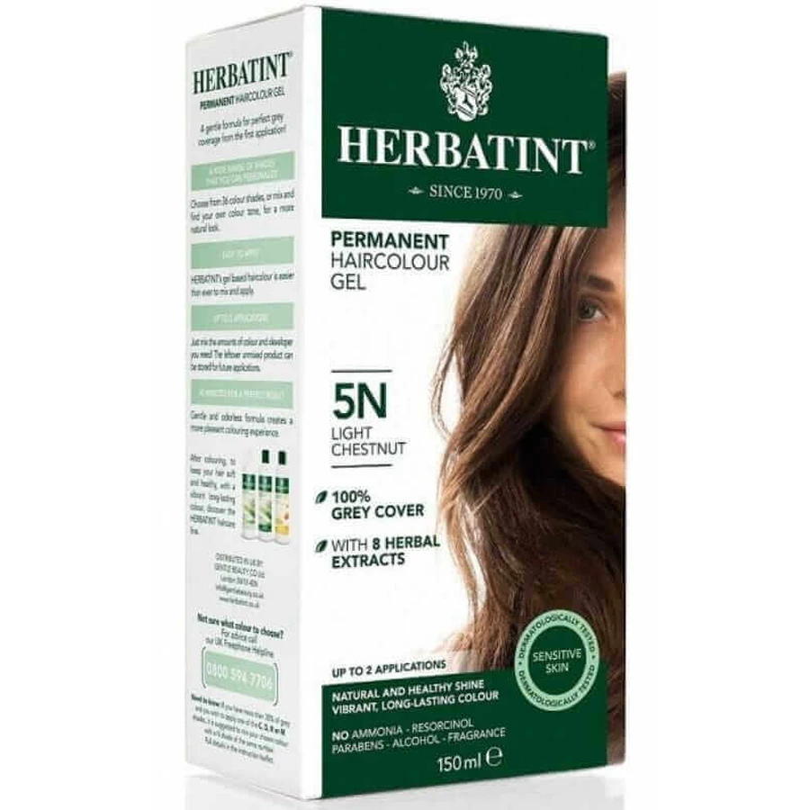 Перманентный цвет, светлый каштан 5N 150 мл Herbatint: цены и характеристики