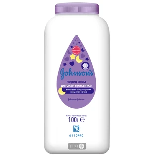 Присипка Johnson's Baby Перед сном дитяча, 100 г
