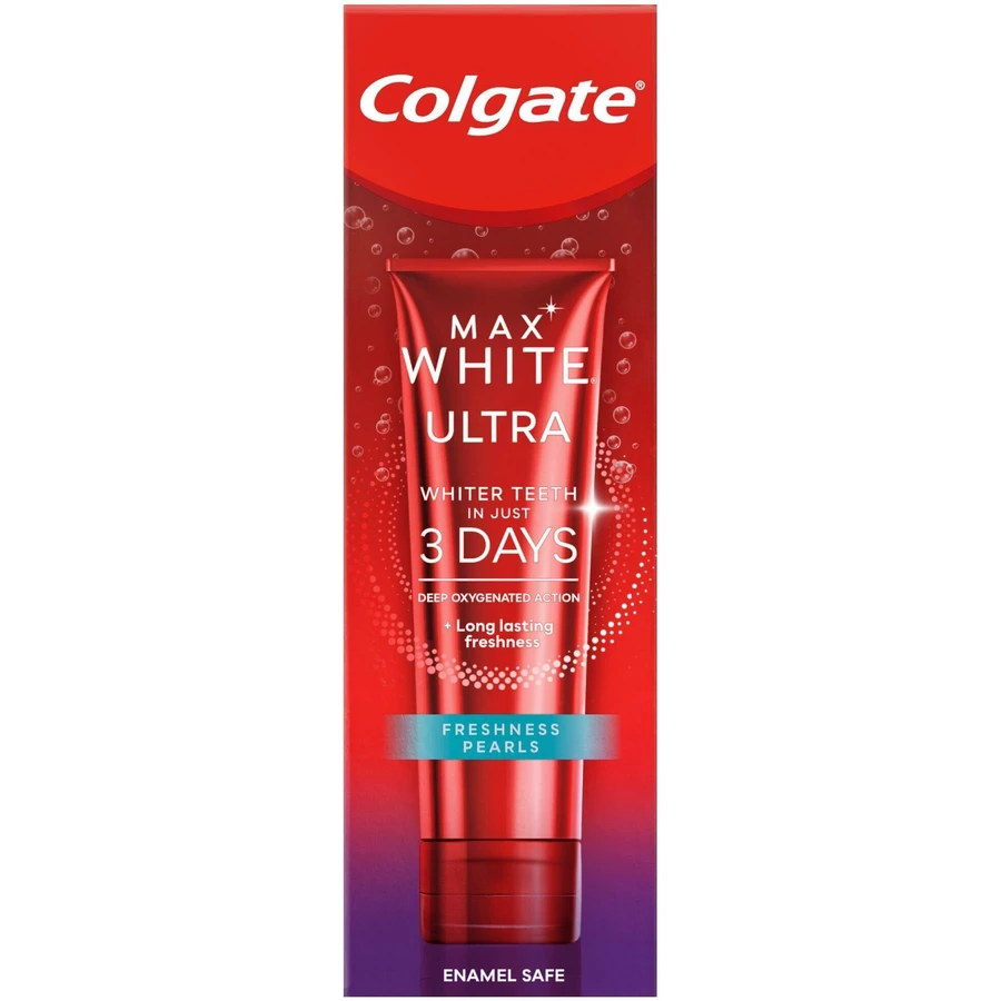 Colgate Max White Ultra Fresh Pearls, відбілююча зубна паста 50 мл: ціни та характеристики