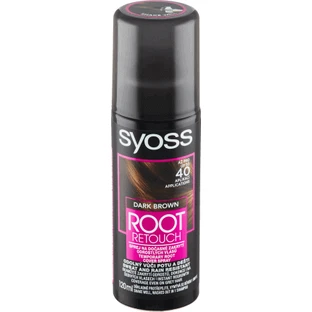 Syoss Root Retoucher Спрей-спрей для тимчасового фарбування темно-коричневих коренів 120, 120 мл