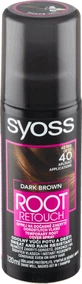 Syoss Root Retoucher Spray для временного окрашивания темно-коричневых корней 120, 120 мл