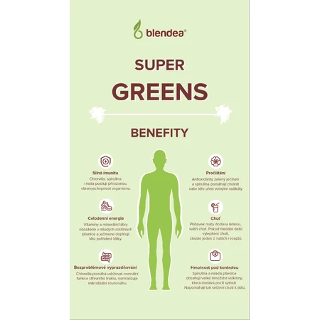 Blendea Supergreens BIO 5 зеленых суперфудов 90 г: цены и характеристики