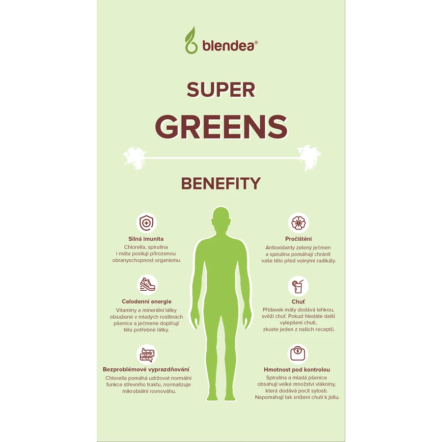 Blendea Supergreens BIO 5 зеленых суперфудов 90 г: цены и характеристики