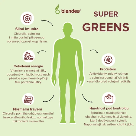 Blendea Supergreens BIO 5 зеленых суперфудов 90 г: цены и характеристики