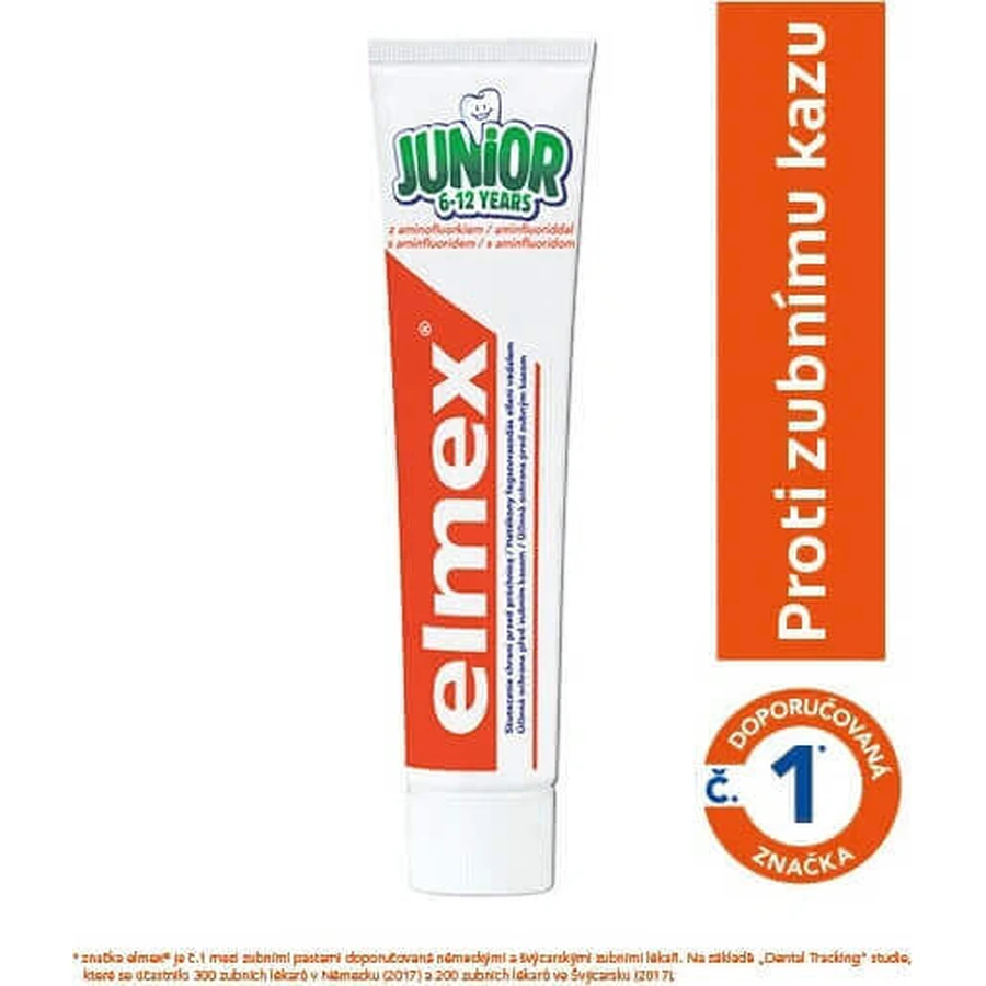 ELMEX JUNIOR TOOTH PASTE 1×75 мл, детская зубная паста: цены и характеристики