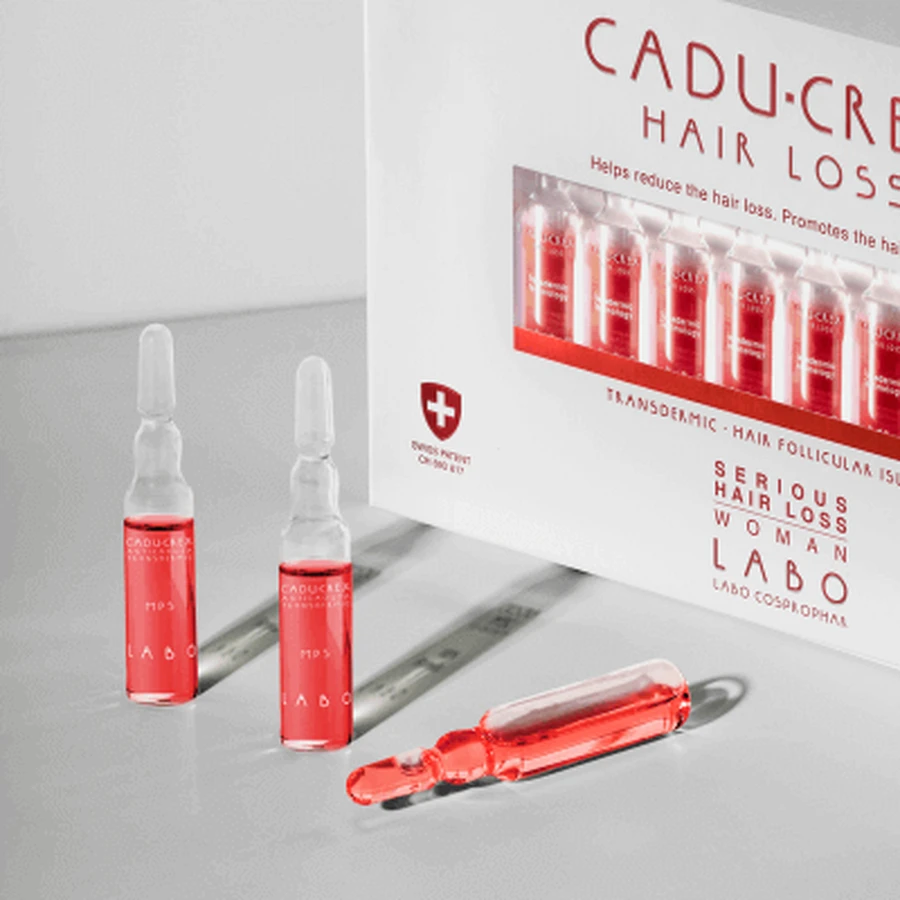 Средство против выпадения волос тяжелой стадии у женщин Cadu-Crex, 40 ампул, Labo: цены и характеристики
