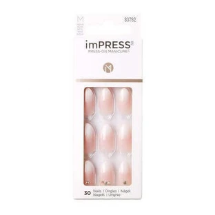 Impress Fake Nails, Awestruck Medium Almond, Kiss