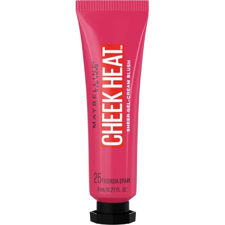 Рум'яна гель-кремові Maybelline New York Cheek Heat 25 Fuchsia Spark Рум'яна-крем Maybelline New York Cheek Heat 25 Fuchsia Spark 8 мл: ціни та характеристики