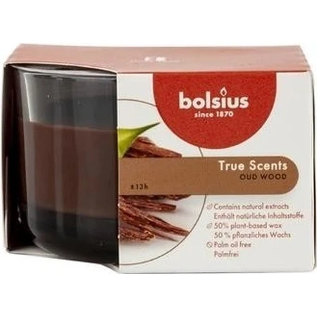 Bolsius Aromatic 2.0 Скло 80x50мм дерево уд, ароматична свічка 1×1 шт, ароматична свічка: ціни та характеристики