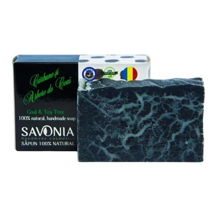 Натуральное мыло с древесным углем и чайным деревом, 90 г, Savonia