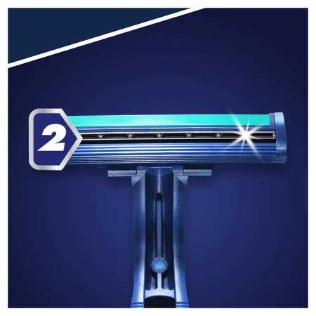 Gillette Blue II Plus, одноразові бритви, 10 шт + 4 шт: ціни та характеристики