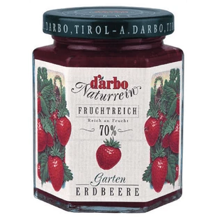 Полуничне варення з 70% фруктів, 200 г, Darbo