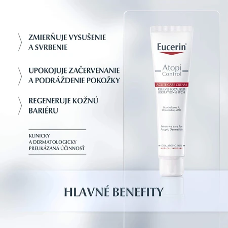 Eucerin AtopiControl ACUTE Крем для сухої та атопічної шкіри 40 мл: ціни та характеристики