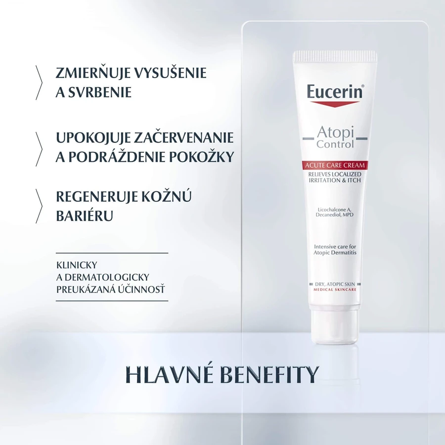 Eucerin AtopiControl ACUTE Крем для сухої та атопічної шкіри 40 мл: ціни та характеристики