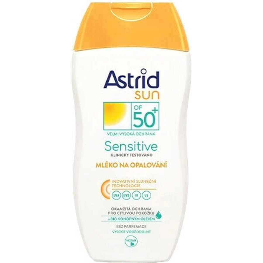 ASTRID SUN SENSITIVE Солнцезащитный лосьон 50+ 1x150 мл, Солнцезащитный лосьон: цены и характеристики