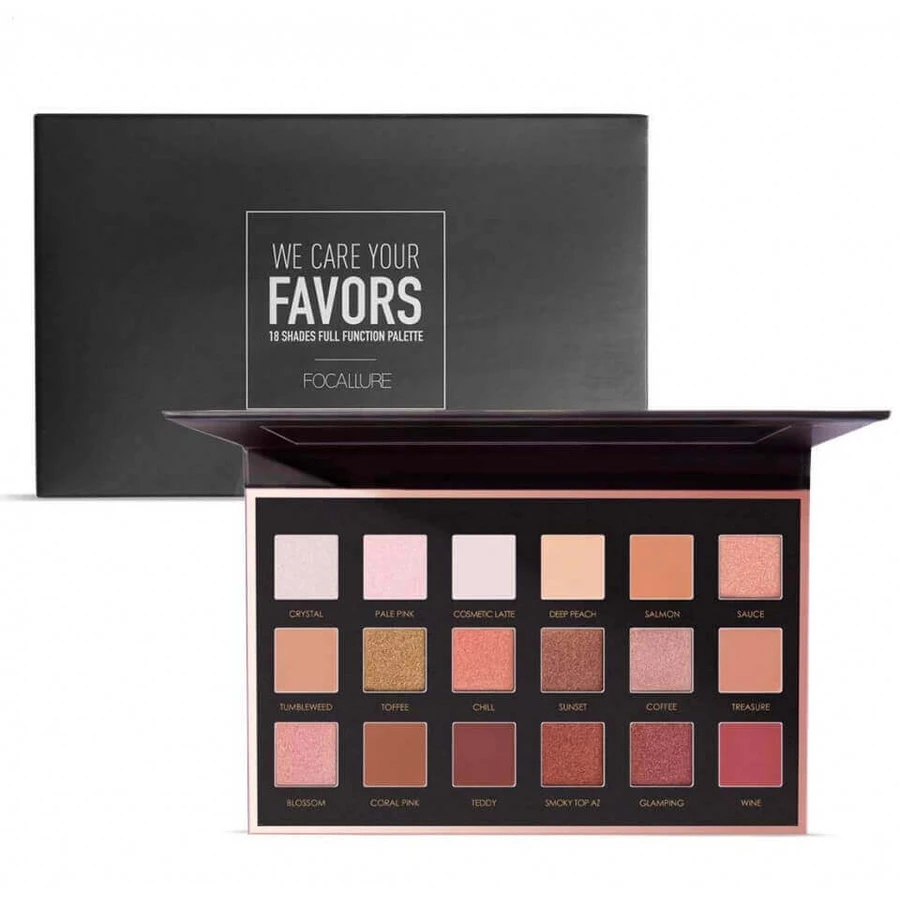 Focallure We Care Your Favours We Care Your Favours Набор теней для век из 18 штук, 02 нейтральных: цены и характеристики