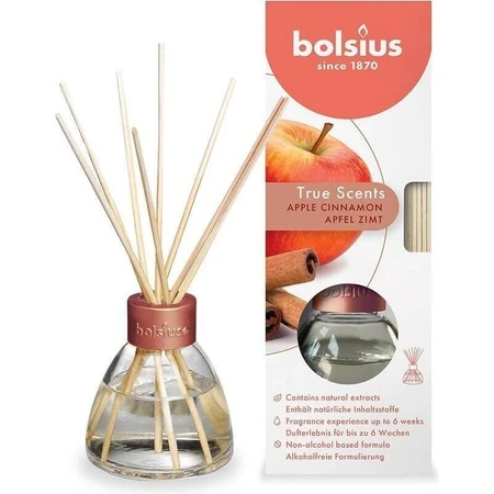 Диффузор Bolsius Aromatic 2.0 Яблочная корица, ароматические палочки 1×45 мл, аромат для дома: цены и характеристики