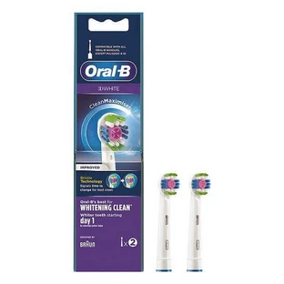 Запасні насадки для електричної зубної щітки, 3D White, 2 шт, Oral-B