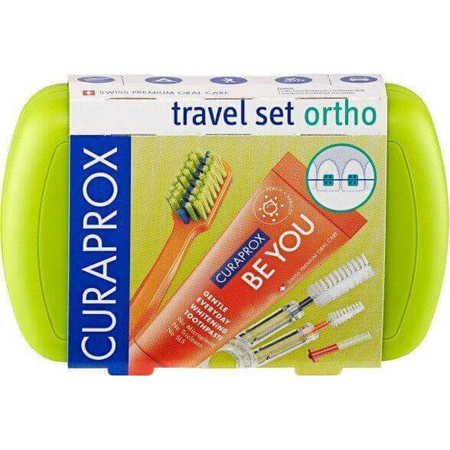 Curaprox Дорожный набор ORTHO зеленый: цены и характеристики