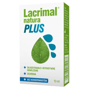 Глазные капли Lacrimal Natura Plus, 10 мл - длительный срок службы!