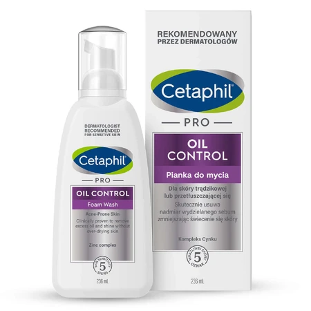 Cetaphil Pro Oil Control, пінка для вмивання обличчя, схильна до акне шкіра, 236 мл: ціни та характеристики