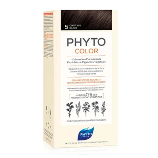 Краска Phytocolour, оттенок 5 светло-коричневый, 50 мл, Phyto