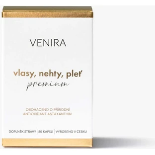 VENIRA PREMIUM капсули для волосся, нігтів та шкіри, 40-денний курс 1×80 капсул, харчова добавка