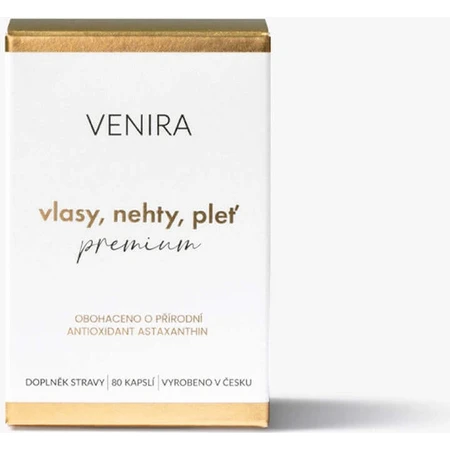 VENIRA PREMIUM капсули для волосся, нігтів та шкіри, 40-денний курс 1×80 капсул, харчова добавка: ціни та характеристики